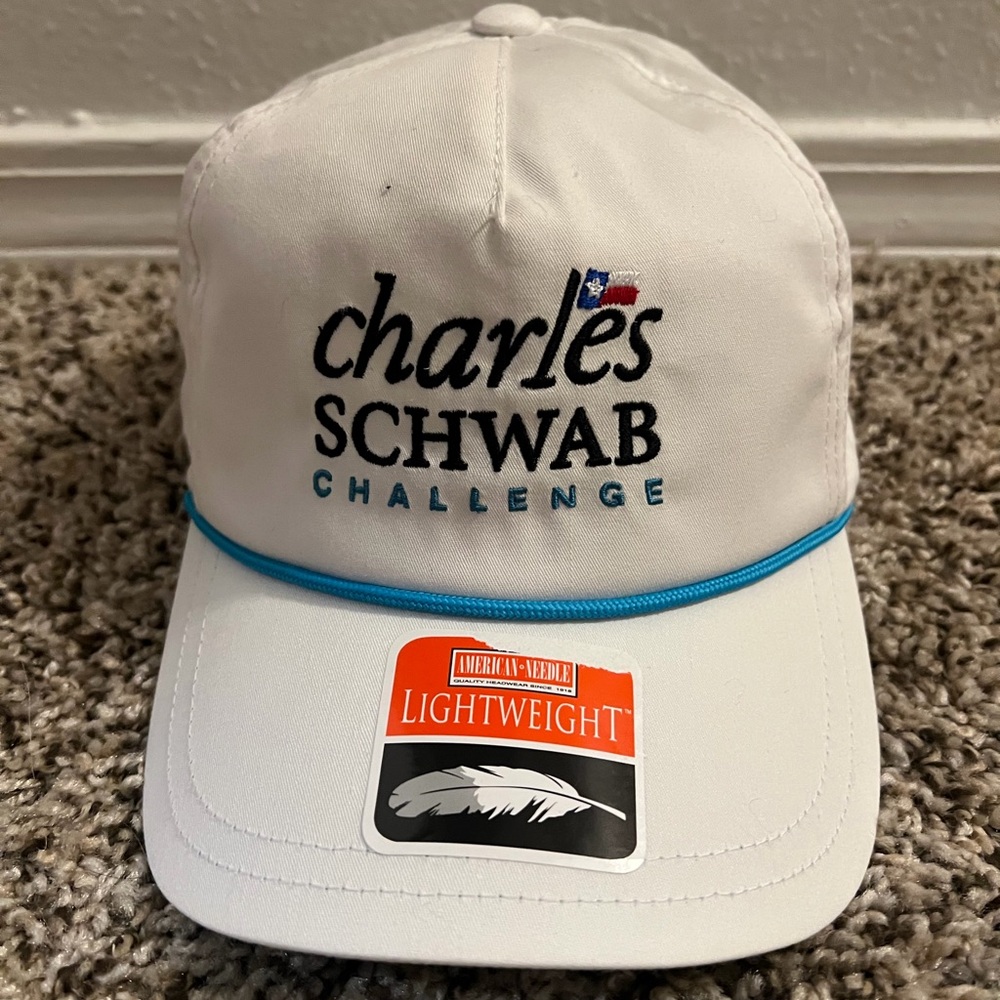 NWT PGA Charles Schwab Challenge White 5-Panel Rope Hat